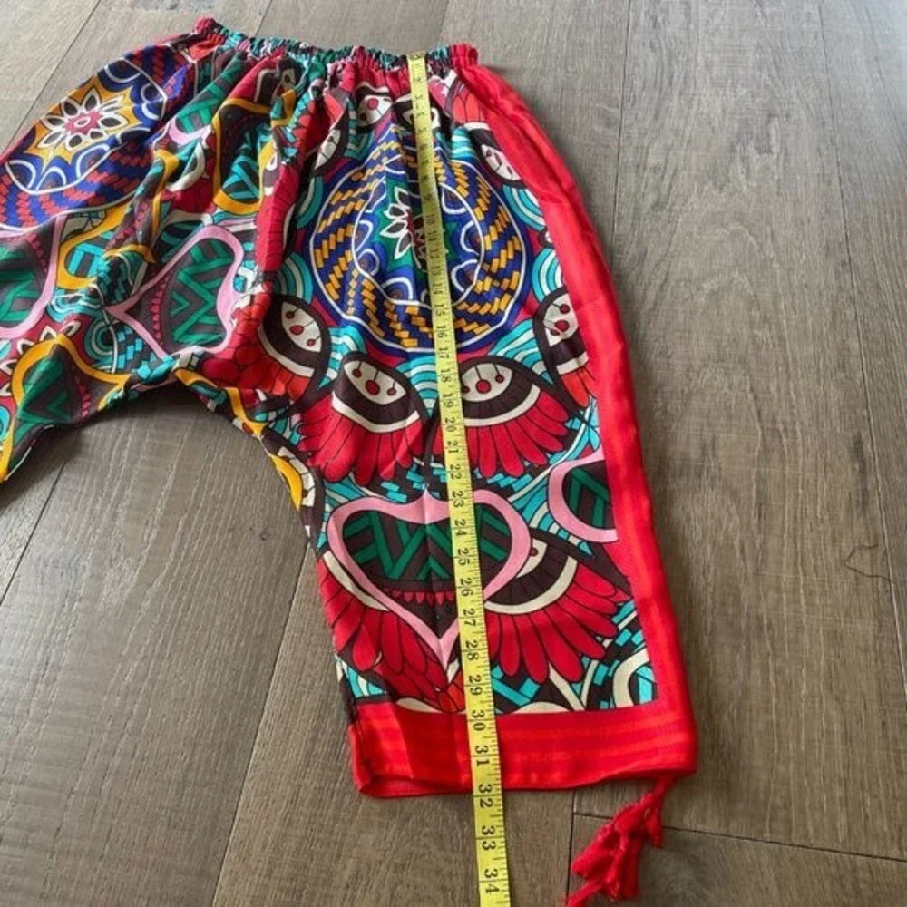 BOHO Casual Women's Pants Hippie Drawstring Pant Boho Yoga Baggy Harem Trouser - Picture 11 of 11